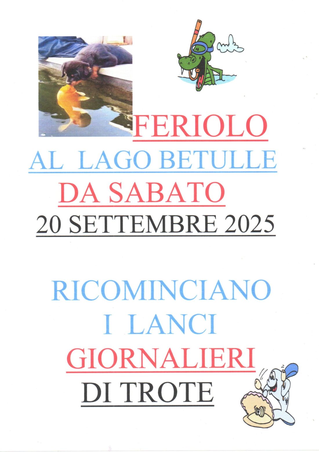 LANCIO TROTE DAL 20-9
